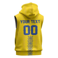Custom Football 2026 Ukraine Sleeveless Hoodie Slava Ukraini