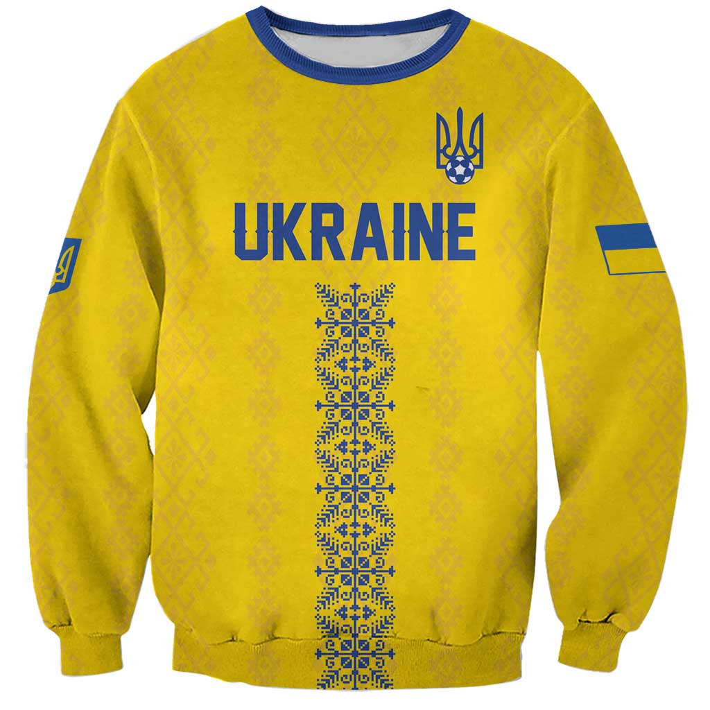 Custom Football 2026 Ukraine Sweatshirt Slava Ukraini