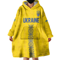 Custom Football 2026 Ukraine Wearable Blanket Hoodie Slava Ukraini