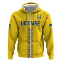 Custom Football 2026 Ukraine Zip Hoodie Slava Ukraini