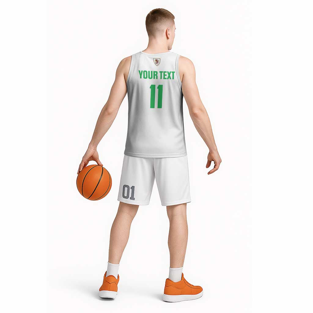 Custom Football 2026 Wales Dragon Basketball Jersey Cymru Gorau Chwarae Cyd Chwarae