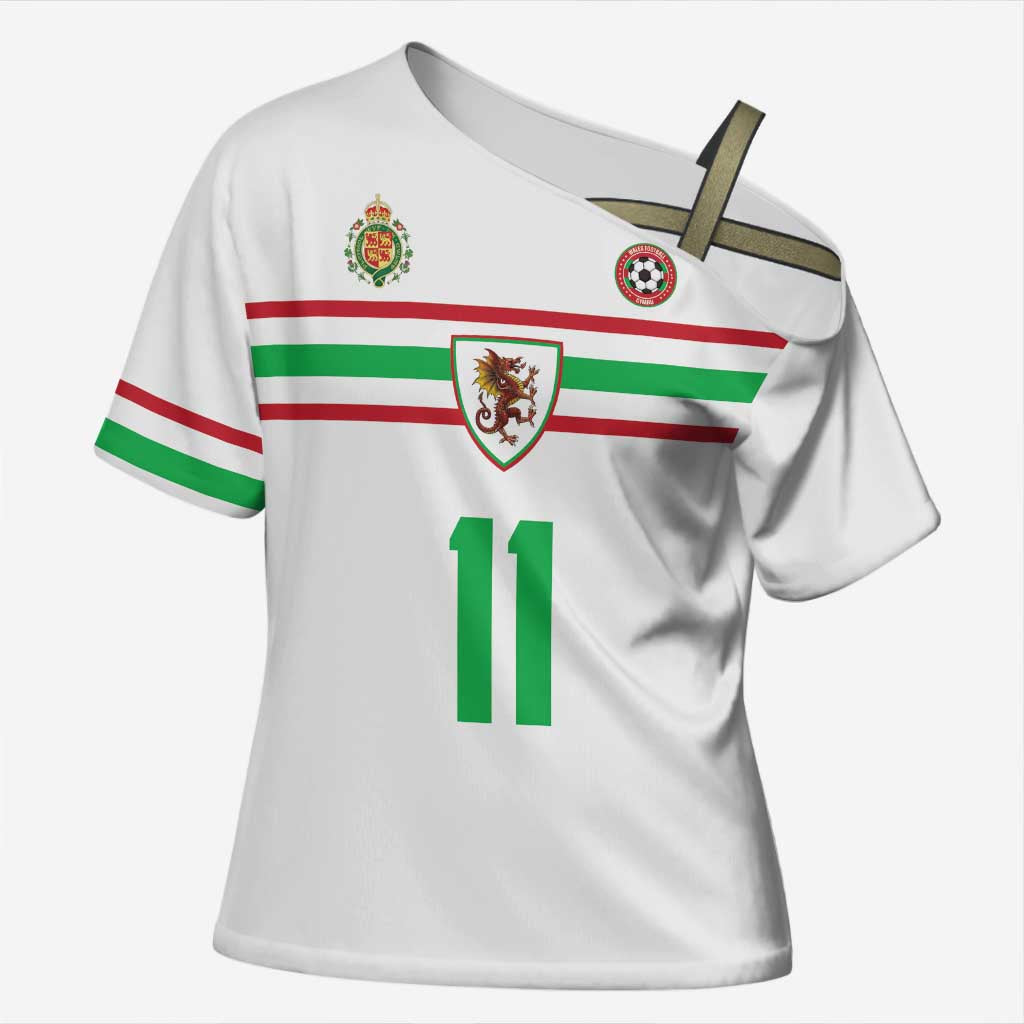 Custom Football 2026 Wales Dragon Cross Shoulder Shirt Cymru Gorau Chwarae Cyd Chwarae
