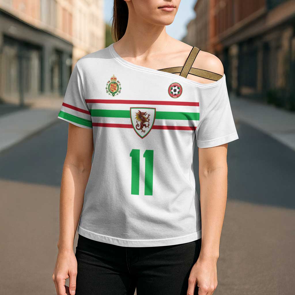 Custom Football 2026 Wales Dragon Cross Shoulder Shirt Cymru Gorau Chwarae Cyd Chwarae