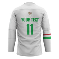 Custom Football 2026 Wales Dragon Hockey Jersey Cymru Gorau Chwarae Cyd Chwarae