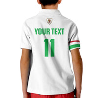 Custom Football 2026 Wales Dragon Kid Polo Shirt Cymru Gorau Chwarae Cyd Chwarae