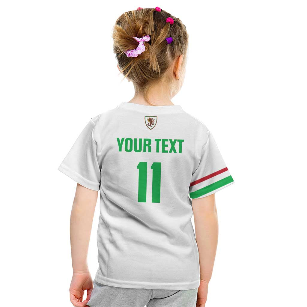Custom Football 2026 Wales Dragon Kid T Shirt Cymru Gorau Chwarae Cyd Chwarae
