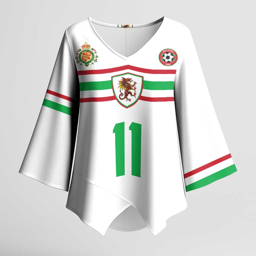 Custom Football 2026 Wales Dragon Kimono Sleeve Blouse Cymru Gorau Chwarae Cyd Chwarae