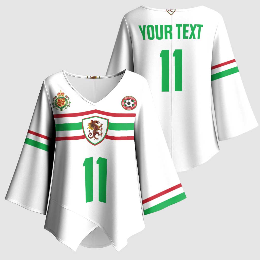 Custom Football 2026 Wales Dragon Kimono Sleeve Blouse Cymru Gorau Chwarae Cyd Chwarae
