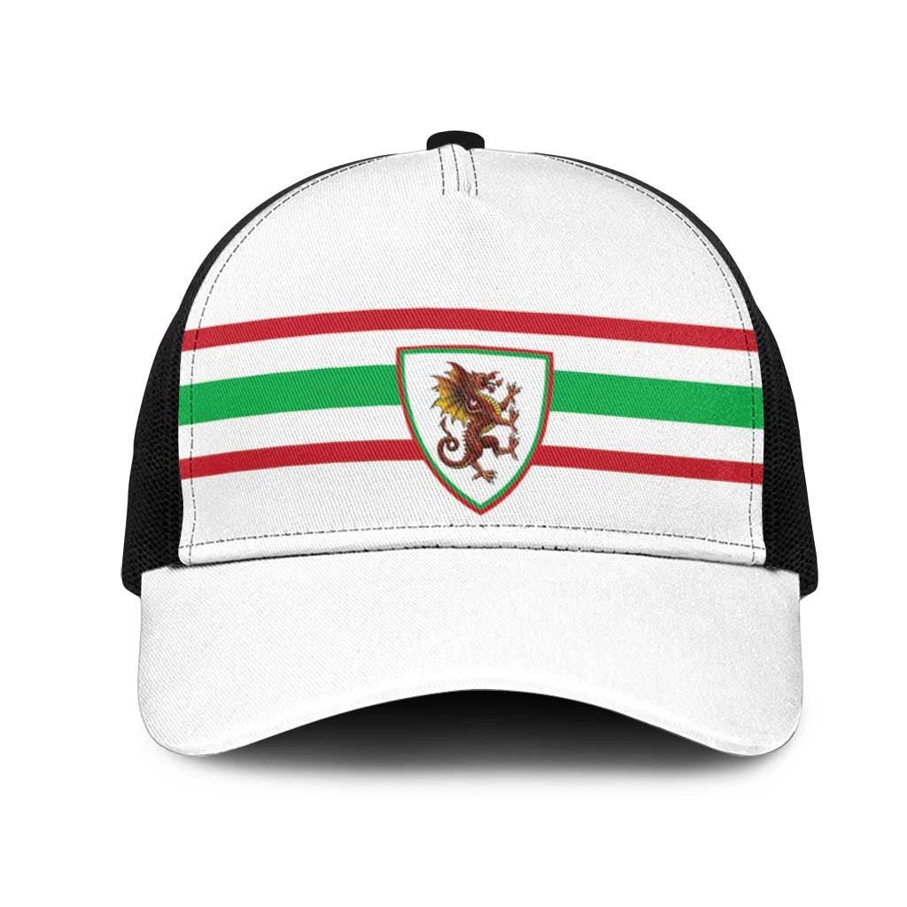 Football 2026 Wales Dragon Mesh Trucker Cap Cymru Gorau Chwarae Cyd Chwarae
