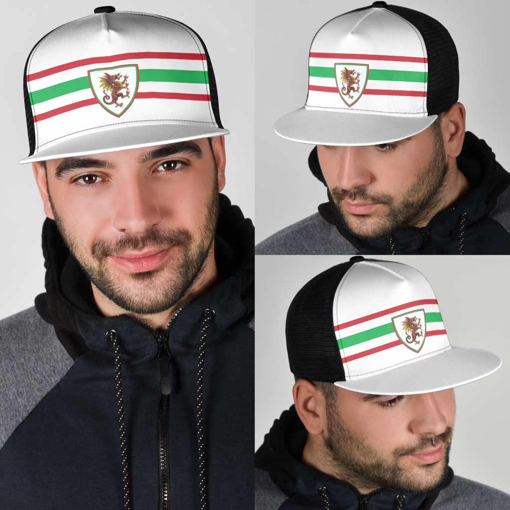 Football 2026 Wales Dragon Mesh Trucker Cap Cymru Gorau Chwarae Cyd Chwarae
