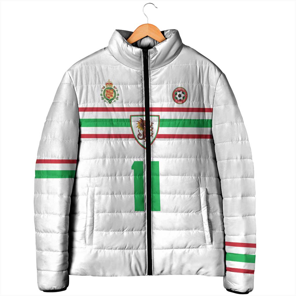 Custom Football 2026 Wales Dragon Padded Jacket Cymru Gorau Chwarae Cyd Chwarae
