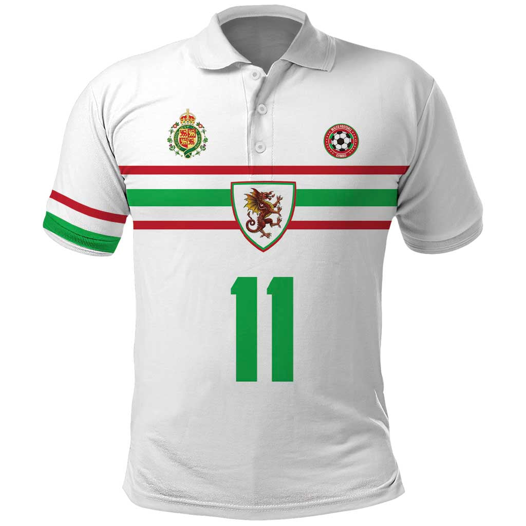 Custom Football 2026 Wales Dragon Polo Shirt Cymru Gorau Chwarae Cyd Chwarae