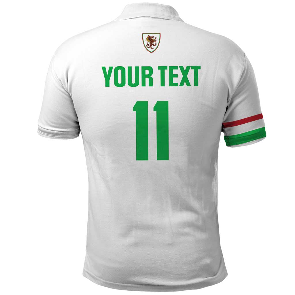Custom Football 2026 Wales Dragon Polo Shirt Cymru Gorau Chwarae Cyd Chwarae