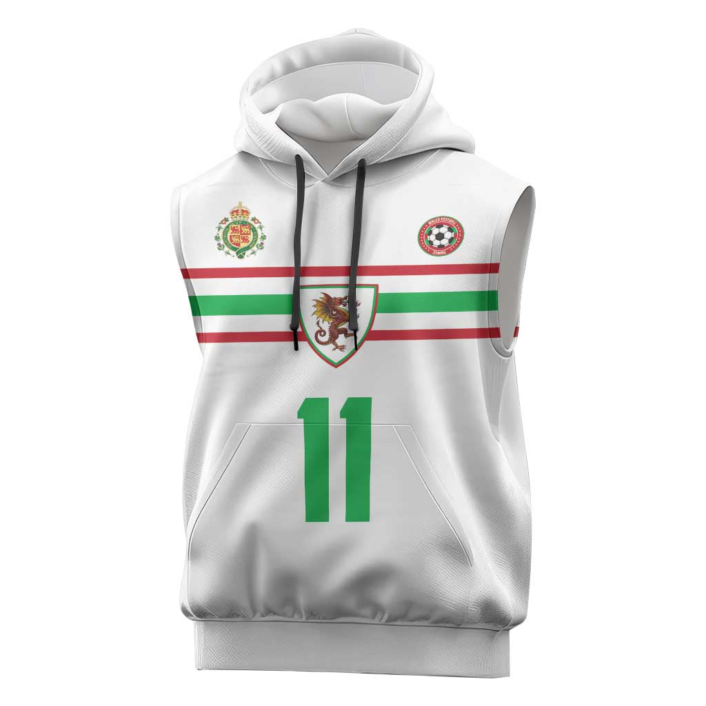 Custom Football 2026 Wales Dragon Sleeveless Hoodie Cymru Gorau Chwarae Cyd Chwarae