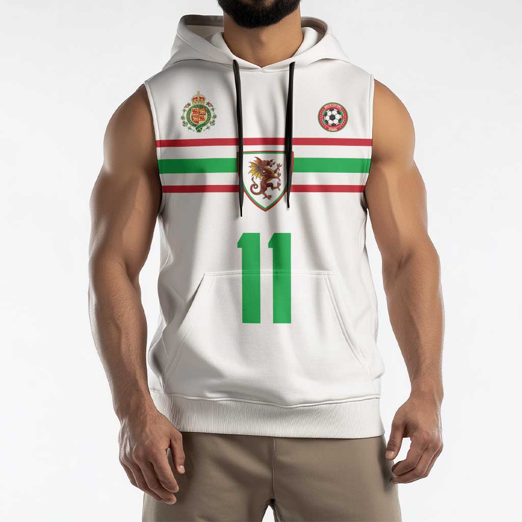 Custom Football 2026 Wales Dragon Sleeveless Hoodie Cymru Gorau Chwarae Cyd Chwarae