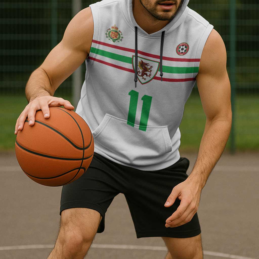 Custom Football 2026 Wales Dragon Sleeveless Hoodie Cymru Gorau Chwarae Cyd Chwarae