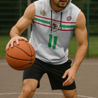 Custom Football 2026 Wales Dragon Sleeveless Hoodie Cymru Gorau Chwarae Cyd Chwarae
