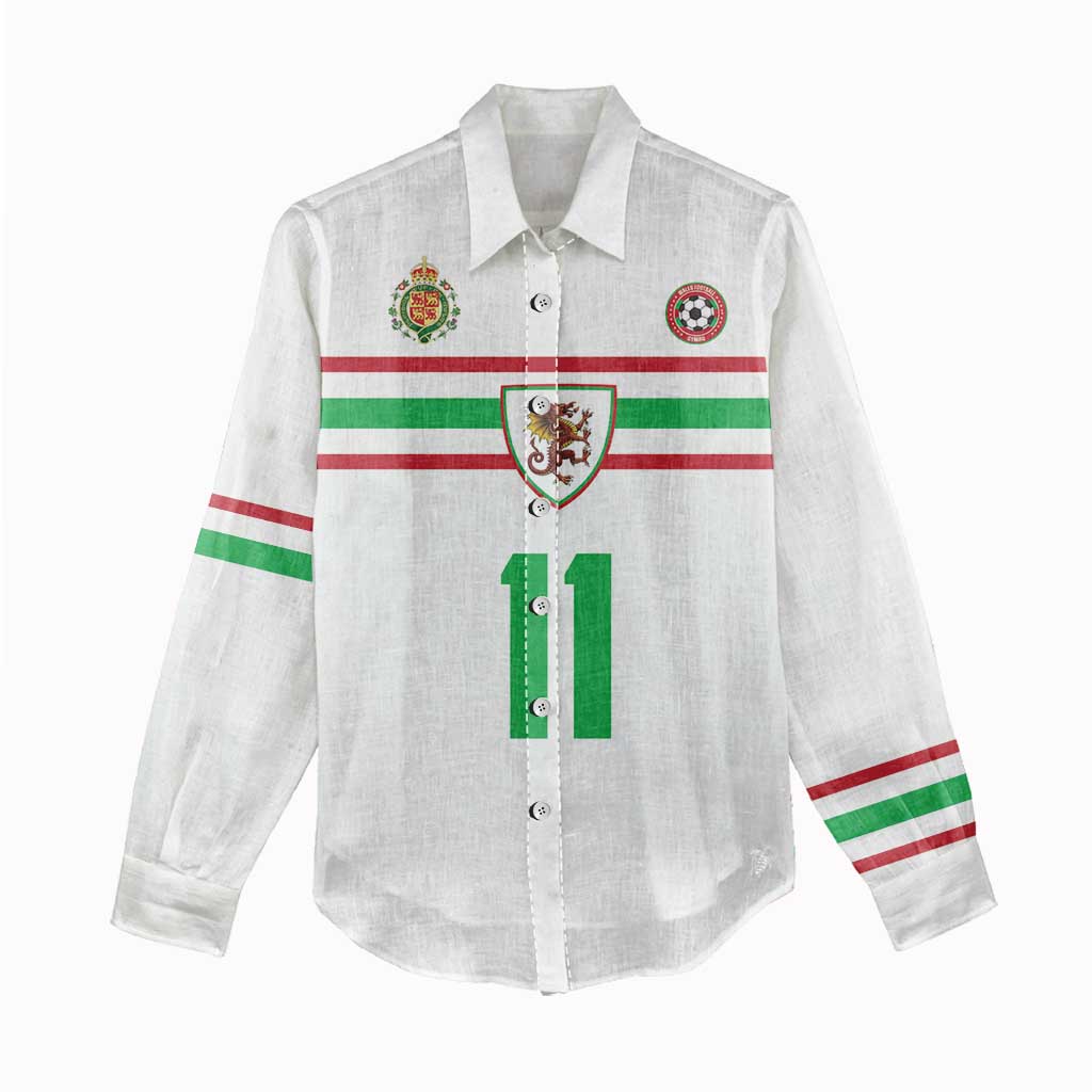Custom Football 2026 Wales Dragon Women Casual Shirt Cymru Gorau Chwarae Cyd Chwarae