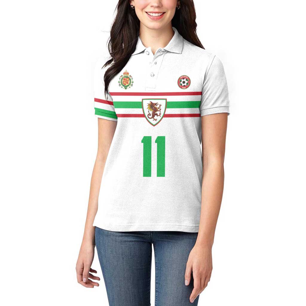 Custom Football 2026 Wales Dragon Women Polo Shirt Cymru Gorau Chwarae Cyd Chwarae