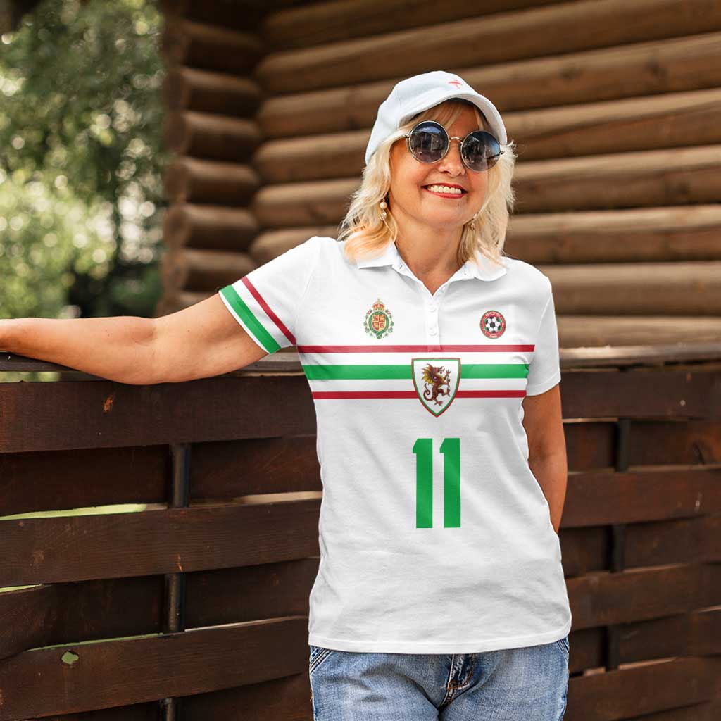 Custom Football 2026 Wales Dragon Women Polo Shirt Cymru Gorau Chwarae Cyd Chwarae