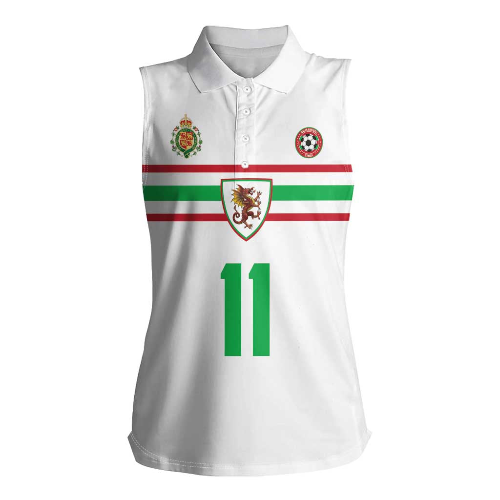 Custom Football 2026 Wales Dragon Women Sleeveless Polo Shirt Cymru Gorau Chwarae Cyd Chwarae