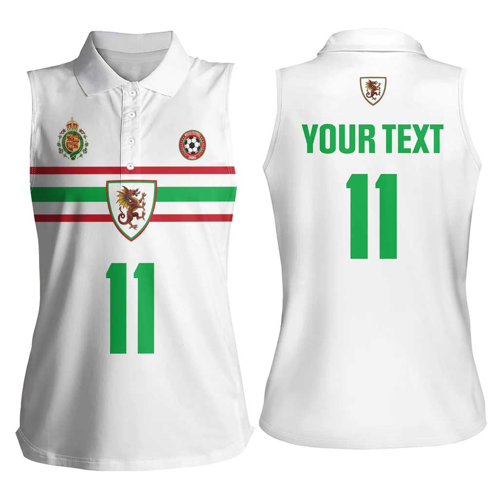 Custom Football 2026 Wales Dragon Women Sleeveless Polo Shirt Cymru Gorau Chwarae Cyd Chwarae