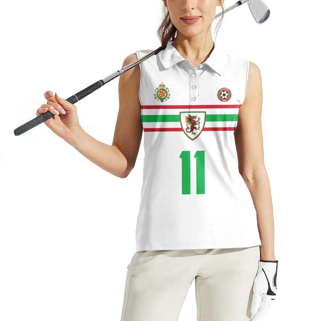 Custom Football 2026 Wales Dragon Women Sleeveless Polo Shirt Cymru Gorau Chwarae Cyd Chwarae