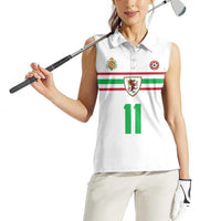 Custom Football 2026 Wales Dragon Women Sleeveless Polo Shirt Cymru Gorau Chwarae Cyd Chwarae