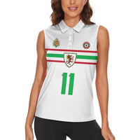 Custom Football 2026 Wales Dragon Women Sleeveless Polo Shirt Cymru Gorau Chwarae Cyd Chwarae