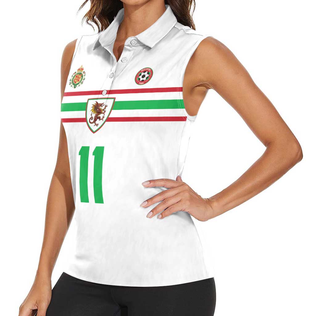 Custom Football 2026 Wales Dragon Women Sleeveless Polo Shirt Cymru Gorau Chwarae Cyd Chwarae