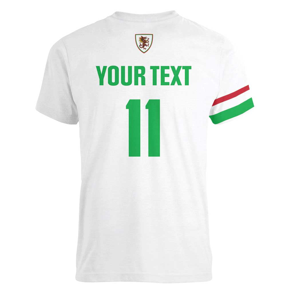 Custom Football 2026 Wales Dragon Women V-Neck T-Shirt Cymru Gorau Chwarae Cyd Chwarae