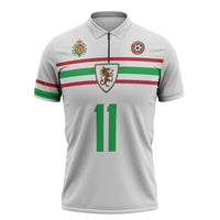 Custom Football 2026 Wales Dragon Zipper Polo Shirt Cymru Gorau Chwarae Cyd Chwarae