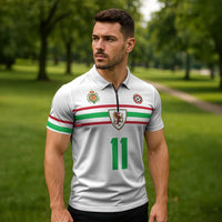 Custom Football 2026 Wales Dragon Zipper Polo Shirt Cymru Gorau Chwarae Cyd Chwarae