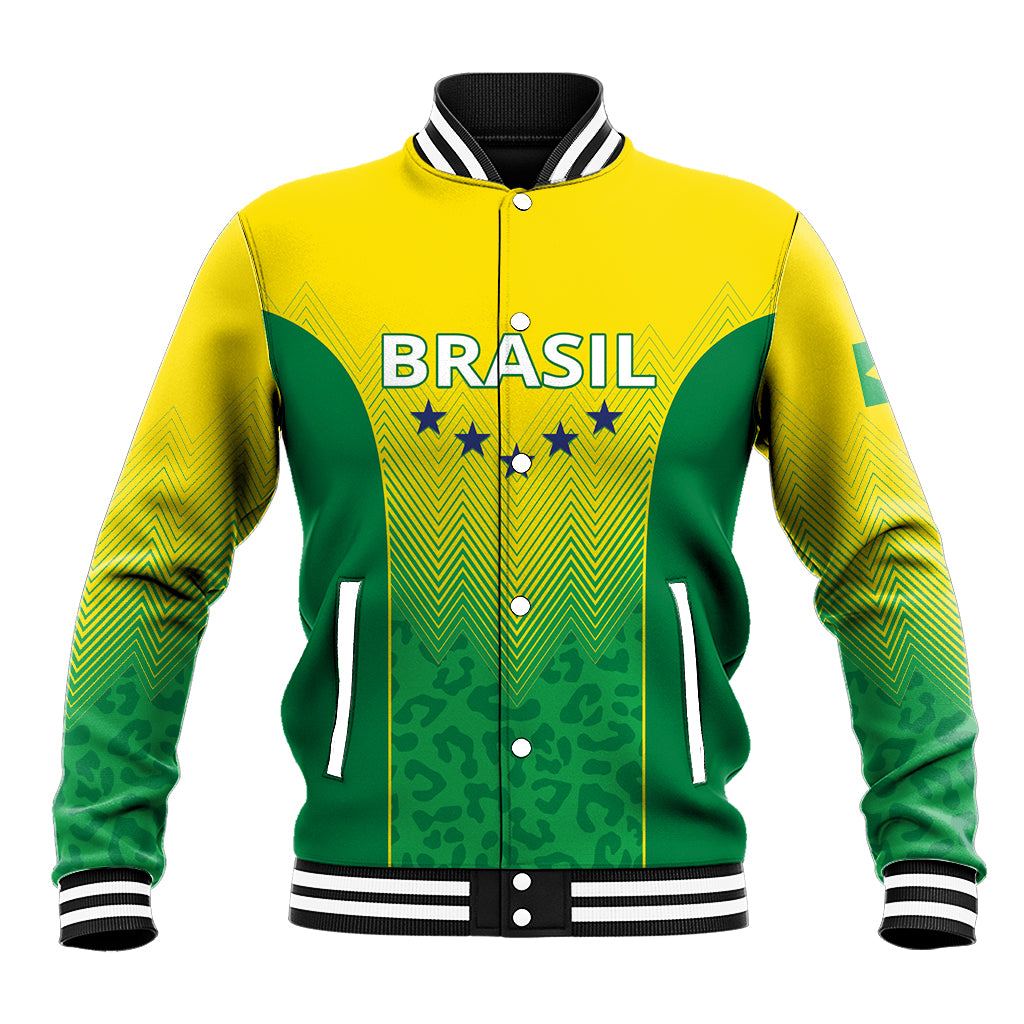Personalized Brazil 2024 Baseball Jacket Selecao Brasileira - Wonder Print Shop