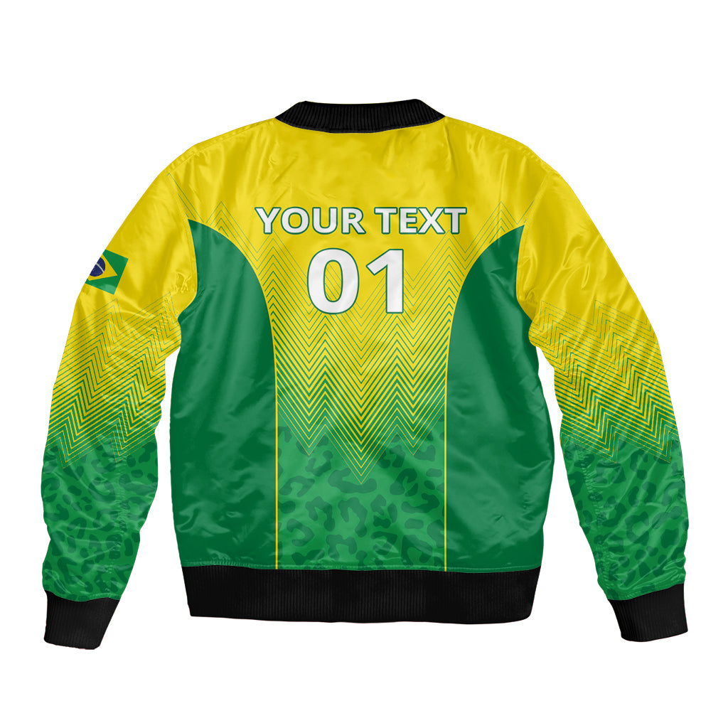 Personalized Brazil 2024 Bomber Jacket Selecao Brasileira - Wonder Print Shop