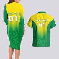 Personalized Brazil 2024 Couples Matching Long Sleeve Bodycon Dress and Hawaiian Shirt Selecao Brasileira - Wonder Print Shop