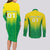 Personalized Brazil 2024 Couples Matching Long Sleeve Bodycon Dress and Long Sleeve Button Shirt Selecao Brasileira - Wonder Print Shop