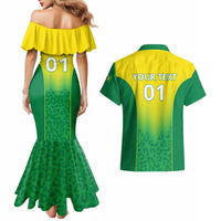 Personalized Brazil 2024 Couples Matching Mermaid Dress and Hawaiian Shirt Selecao Brasileira - Wonder Print Shop