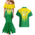 Personalized Brazil 2024 Couples Matching Mermaid Dress and Hawaiian Shirt Selecao Brasileira - Wonder Print Shop