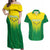 Personalized Brazil 2024 Couples Matching Off Shoulder Maxi Dress and Hawaiian Shirt Selecao Brasileira