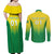 Personalized Brazil 2024 Couples Matching Off Shoulder Maxi Dress and Long Sleeve Button Shirt Selecao Brasileira