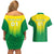 Personalized Brazil 2024 Couples Matching Off Shoulder Short Dress and Hawaiian Shirt Selecao Brasileira