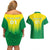 Personalized Brazil 2024 Couples Matching Off Shoulder Short Dress and Hawaiian Shirt Selecao Brasileira - Wonder Print Shop