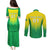 Personalized Brazil 2024 Couples Matching Puletasi and Long Sleeve Button Shirt Selecao Brasileira