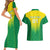 Personalized Brazil 2024 Couples Matching Short Sleeve Bodycon Dress and Hawaiian Shirt Selecao Brasileira - Wonder Print Shop