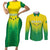 Personalized Brazil 2024 Couples Matching Short Sleeve Bodycon Dress and Long Sleeve Button Shirt Selecao Brasileira