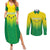 Personalized Brazil 2024 Couples Matching Summer Maxi Dress and Long Sleeve Button Shirt Selecao Brasileira - Wonder Print Shop