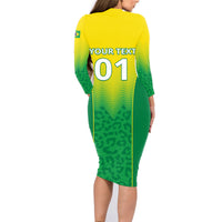 Personalized Brazil 2024 Family Matching Long Sleeve Bodycon Dress and Hawaiian Shirt Selecao Brasileira - Wonder Print Shop