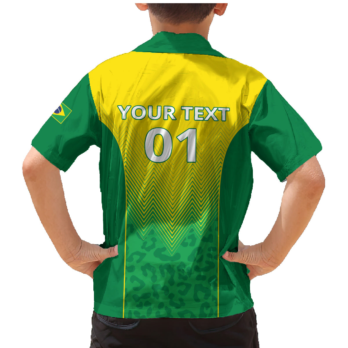 Personalized Brazil 2024 Family Matching Mermaid Dress and Hawaiian Shirt Selecao Brasileira - Wonder Print Shop