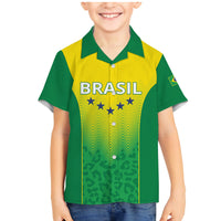 Personalized Brazil 2024 Family Matching Mermaid Dress and Hawaiian Shirt Selecao Brasileira - Wonder Print Shop